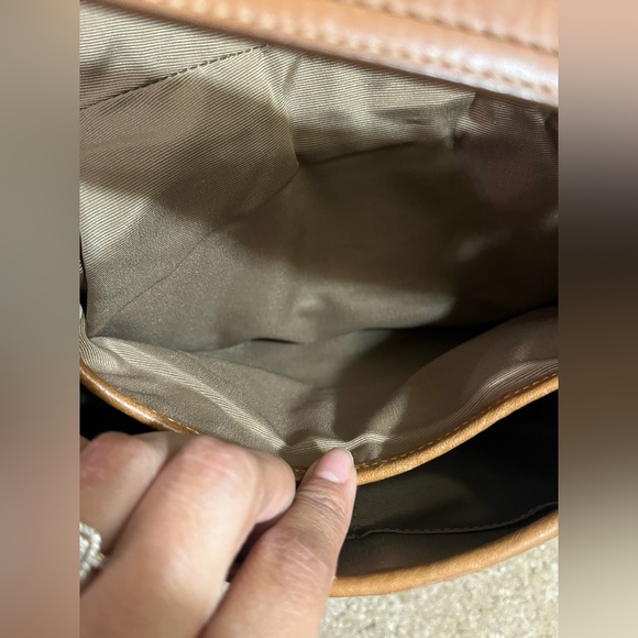 Coach Soho White & Brown Leather Handbag Satchel Purse - Picture 6 of 9